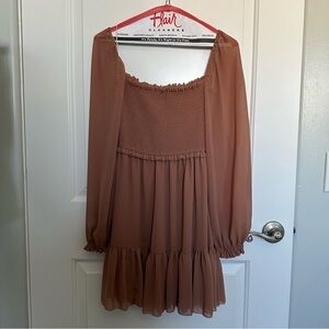 Aritzia Brown Mini Dress
